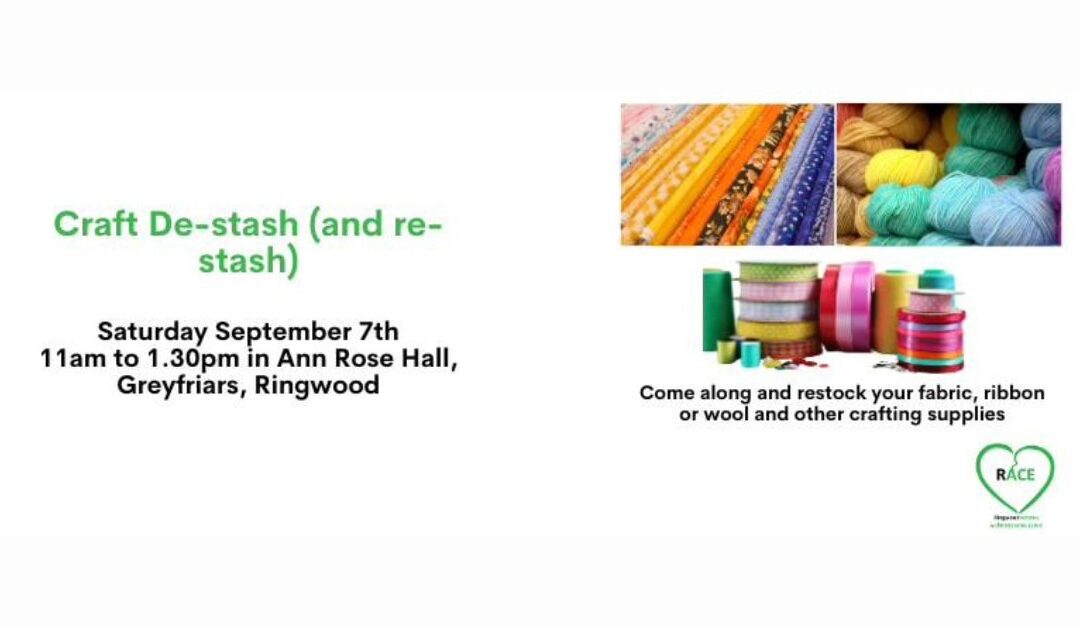 Craft De-Stash (& Re-Stash)