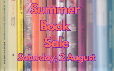 Summer Book Sale – August 2nd