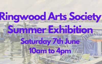 Ringwood Arts Society are back this summer – 13 August until 25 August.