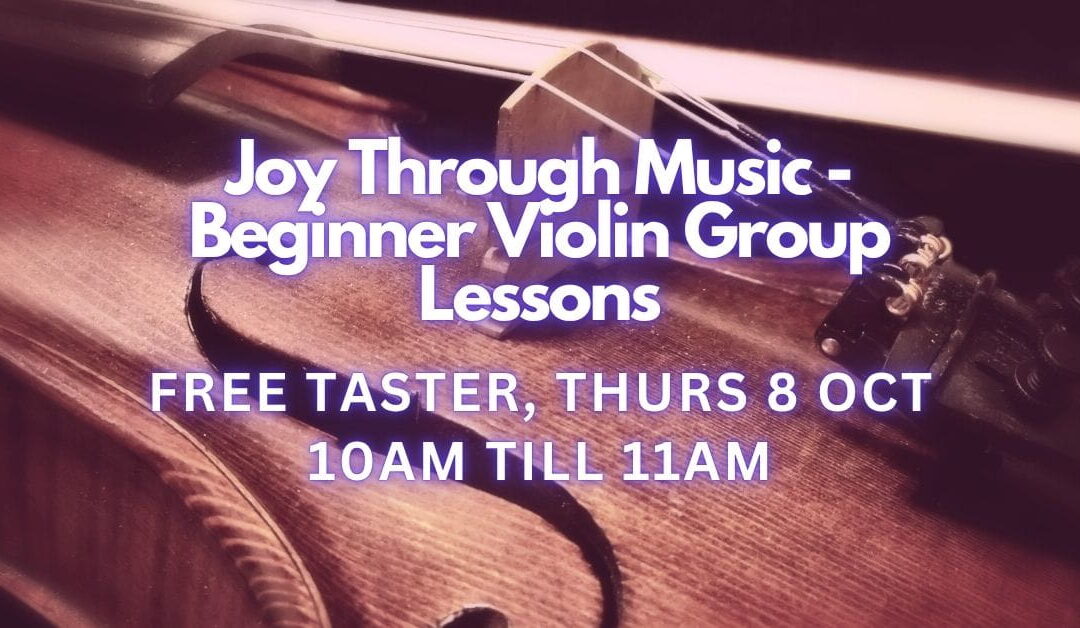 Joy Through Music – Beginner Violin Group Lessons